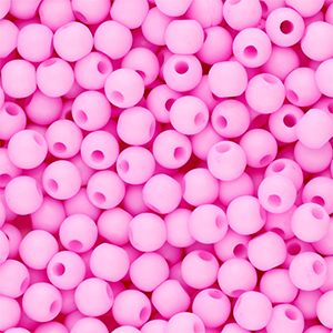 4 mm Perlen aus Acryl Shiny Pink
