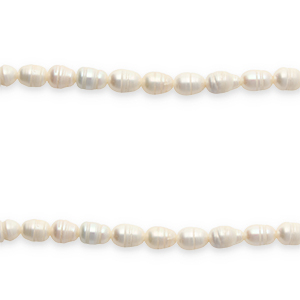 BQ S&uuml;sswasser Perlen Oval 9-10mm Natural white