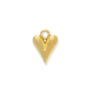 Anh&auml;nger aus Stainless Steel - Rostfreiem Stahl Heart Gold