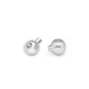 Zubeh&ouml;r Eco-brass&reg; Metall DQ Quetschperlen Round Antik silber (Nickelfrei)