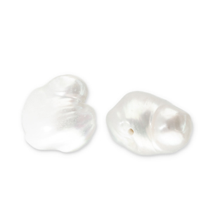 S&uuml;sswasser Perlen Flat Round Natural white