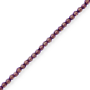 Facetten Top Glas Perlen Aubergine purple