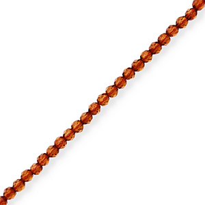Facetten Top Glas Perlen Brown
