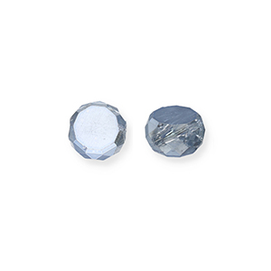 Facetten Top Glas Perlen Blue-pearl shine coating