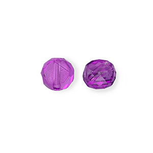 Facetten Top Glas Perlen Purple