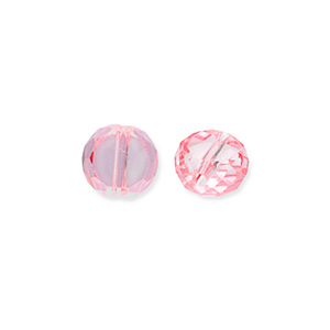 Facetten Top Glas Perlen Pink