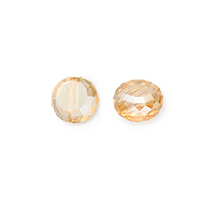 Facetten Top Glas Perlen Peachy beige-pearl shine coating