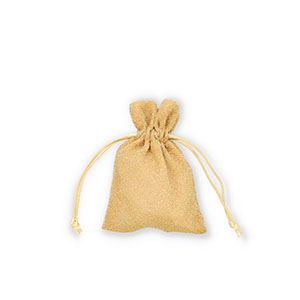 Schmuck Beutel with Glitter Gold