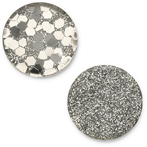 12 mm flach Polaris Elements Cabochon Helios Beige