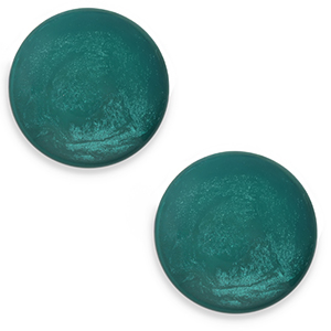 7 mm classic Polaris Elements Cabochon Jais Dark green