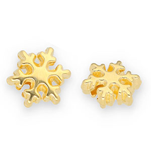 Perle Metall DQ Snowflake Gold (Nickelfrei)