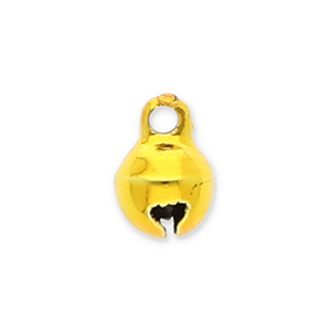 Anh&auml;nger Metall Gl&ouml;ckchen 6mm Gold