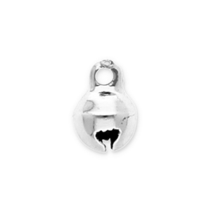 Anh&auml;nger Metall Gl&ouml;ckchen 6mm Silver