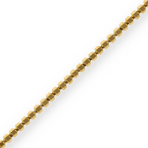 Perlen aus H&auml;matit Hexagon Gold