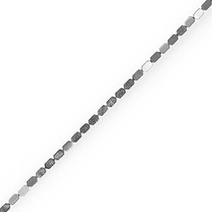 Perlen aus H&auml;matit Silver