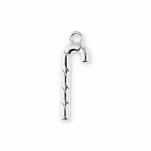 Anh&auml;nger Metall Candy Cane Silver
