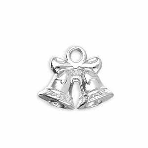 Anh&auml;nger Metall Christmas Bells Silver