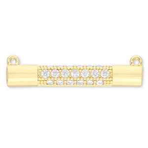 TQ Metall Brass Zwischenst&uuml;ck Bar Gold-transparent