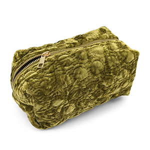 BY31&reg; Etui Sammt with stiched Circles Olive green
