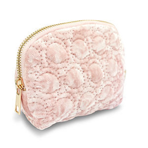 BY31&reg; Etui Sammt with stiched Circles Light pink