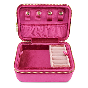 BY31&reg; Schmuckschatulle Sammt Fuchsia-vintage pink