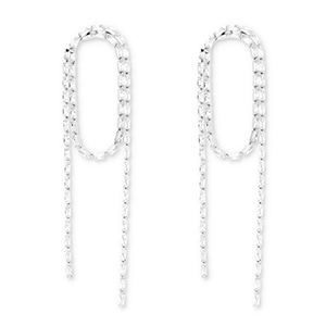 Eco-brass&reg; nachhaltiges Messing Ohrringe / Ohrstecker mit Zirkonia Silver-crystal
