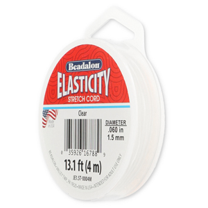 Schmuck Draht Elastik Beadalon 1.5mm 4 Meter Clear