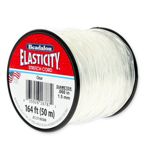 Schmuck Draht Elastik Beadalon 1.5mm 50 Meter Clear