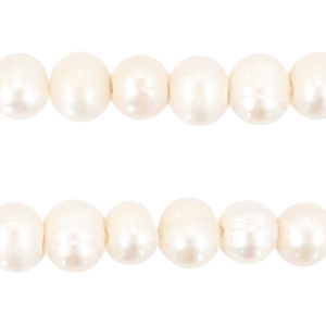 BQ S&uuml;sswasser Perlen rund 5-6mm Ivory