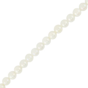 Perle Muschel Round Off white