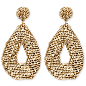 Musthave Ohrringe / Ohrstecker mit Glasperlen Drop Gold