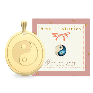BY31&reg; Anh&auml;nger aus Stainless Steel - Rostfreiem Stahl Yin & Yang Gold