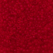 Miyuki 11/0 Rocailles Transparent matte ruby red 11-141F