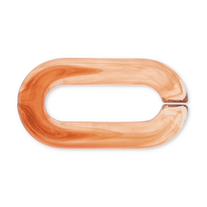 Kettenglied, Acryl, 20 mm, lose Orange