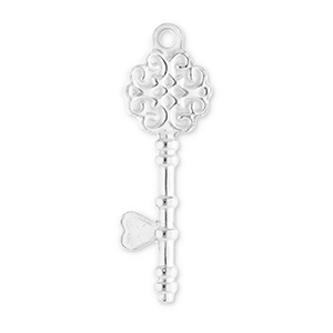 Anh&auml;nger aus Stainless Steel - Rostfreiem Stahl Key Silver