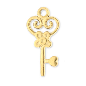 Anh&auml;nger aus Stainless Steel - Rostfreiem Stahl Key Gold