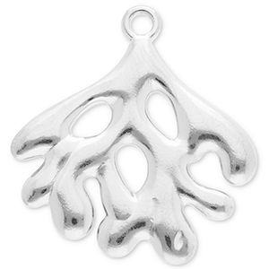 Anh&auml;nger aus Stainless Steel - Rostfreiem Stahl Coral Silver