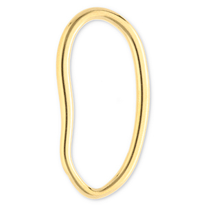 Zubeh&ouml;r aus Stainless Steel - Rostfreiem Stahl Zwischenst&uuml;ck Oval Gold