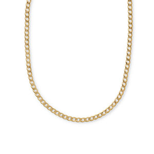 Stainless Steel - Rostfrei Stahl Gliederkette Gold