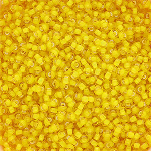 Preciosa 8/0 Rocailles Ornela-85016 White lining-sunshine yellow