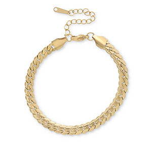 Stainless Steel - Rostfrei Stahl Armb&auml;nder Schlangenkette Gold