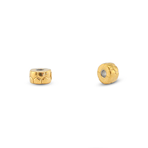 Perlen aus Stainless Steel - Rostfreiem Stahl Rondelle Gold