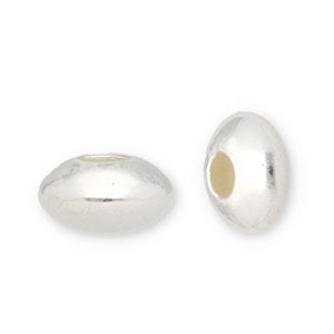 Perlen 925 Silber Disc Silver