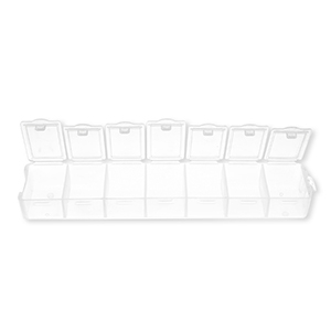 Schmuck Aufbewahrungsboxen mit 7 F&auml;chern Transparent