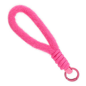 Musthave Segeltau-Handykette Pluche Dark pink