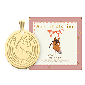 BY31&reg; Anh&auml;nger aus Stainless Steel - Rostfreiem Stahl Horse Gold