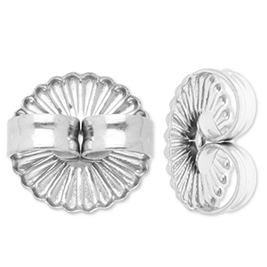 Zubeh&ouml;r aus Stainless Steel - Rostfreiem Stahl Ohrringe Verschluss Silver