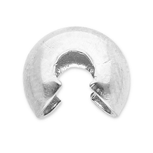 Zubeh&ouml;r aus Stainless Steel - Rostfreiem Stahl Quetsch-Kaschierperlen 6 mm Silver