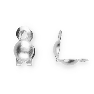 Zubeh&ouml;r aus Stainless Steel - Rostfreiem Stahl Kalotten 3.2 mm Silver