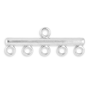 Zubeh&ouml;r aus Stainless Steel - Rostfreiem Stahl Anh&auml;nger mit 5 &Ouml;sen Silver